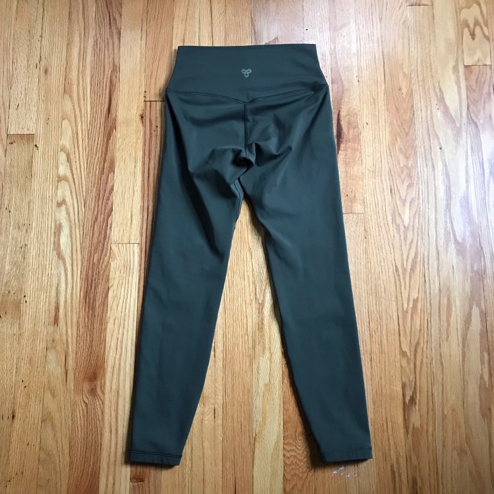 Aritzia Golden Olive Green High-Waist Leggings 6
